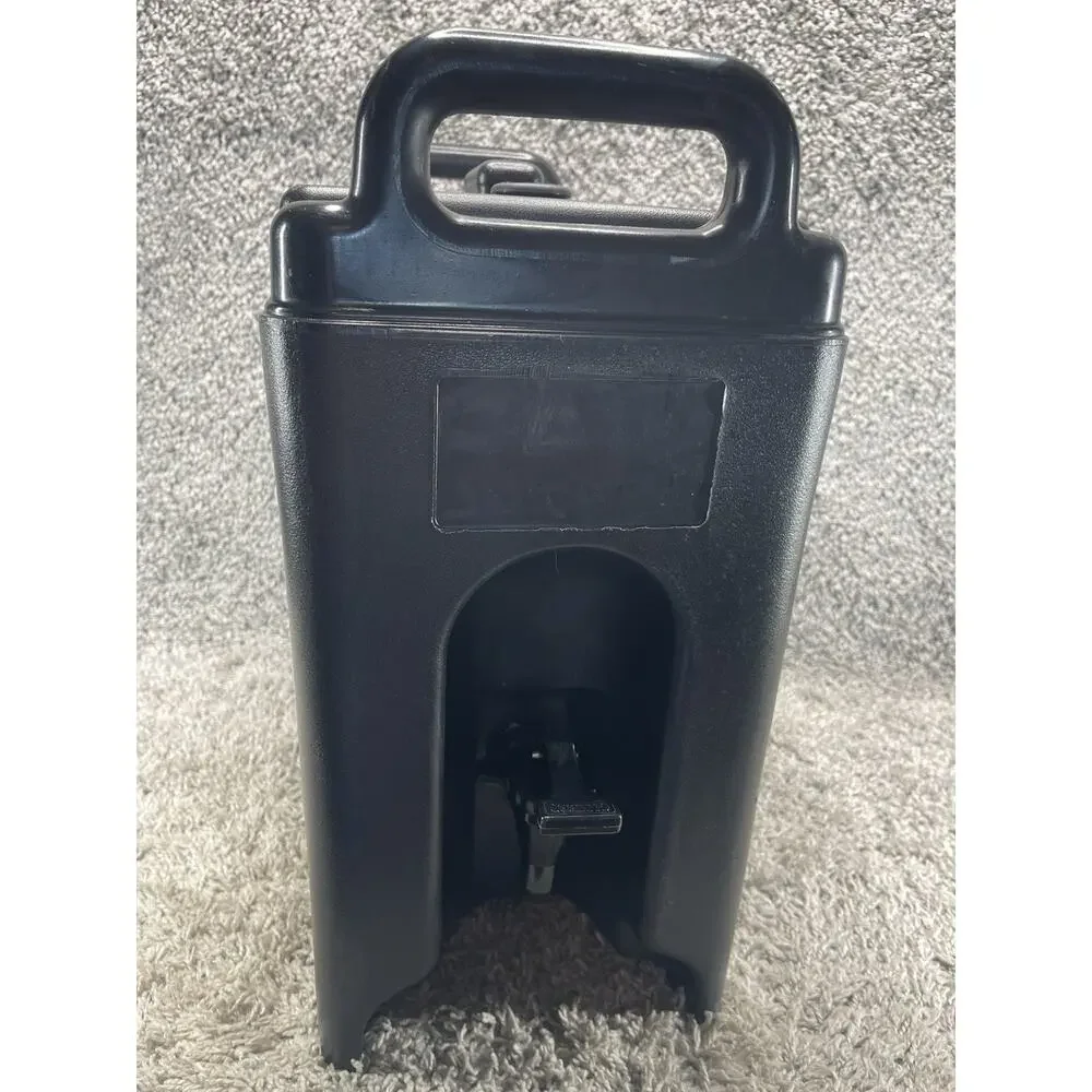 Cambro 250LCD 2 1/2 gal Camtainer Hot Cold Beverage Dispenser Black